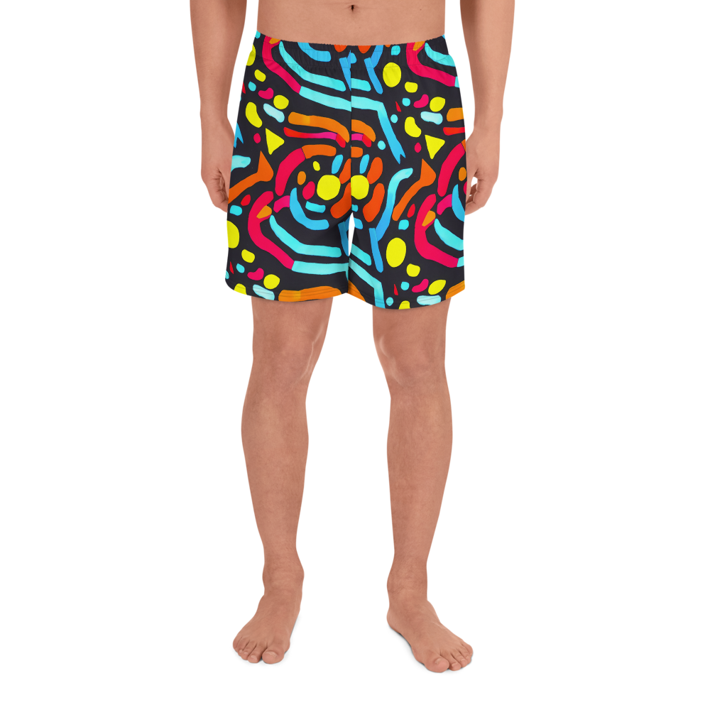 Men's Athletic Shorts - Midnight Stream