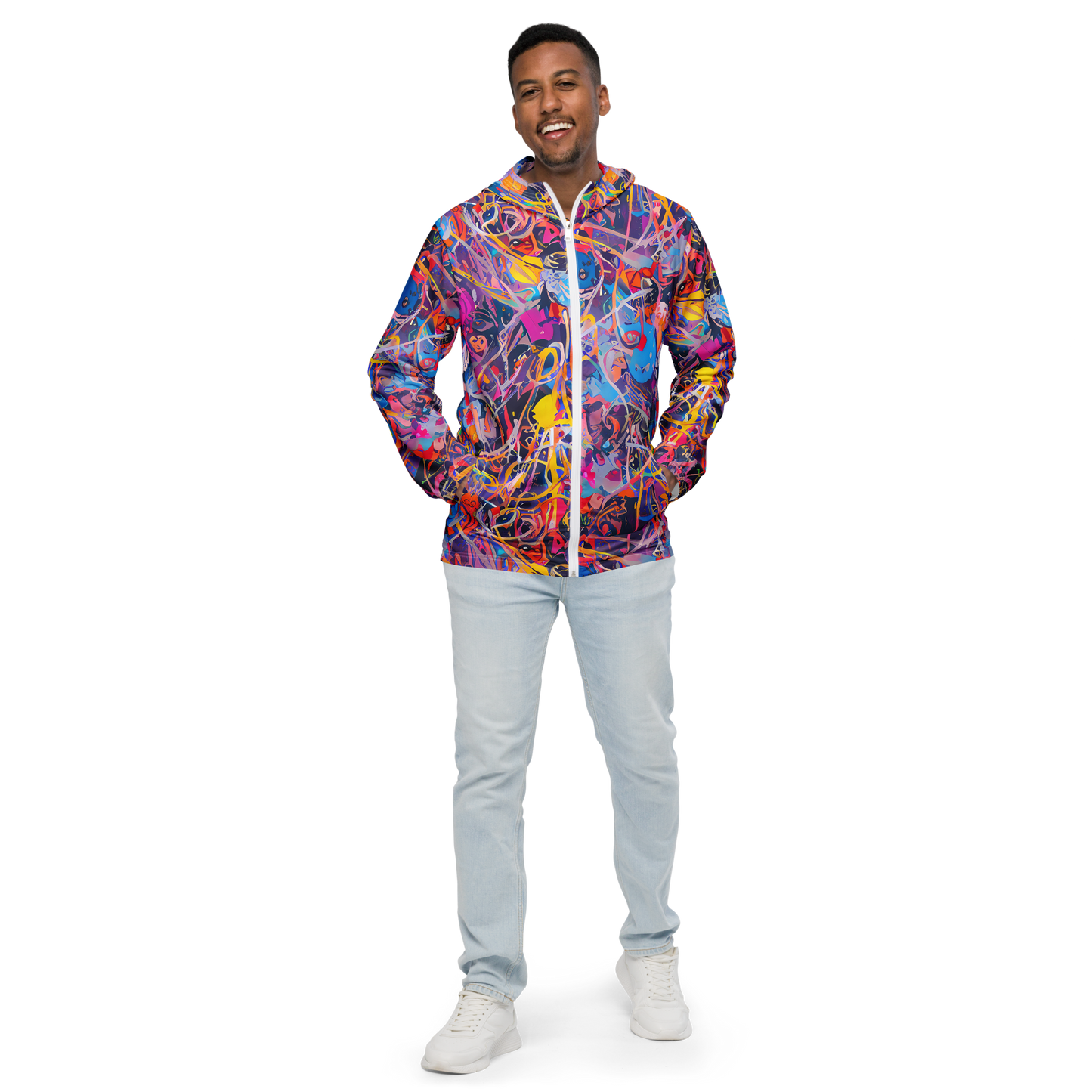 Men's Windbreaker - Vibrant Fusion