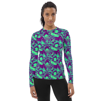 Women's Rash Guard - Alien Ripples