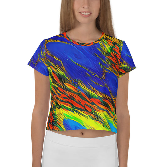 Women's Crop Tee - Hodgkin's Blaze