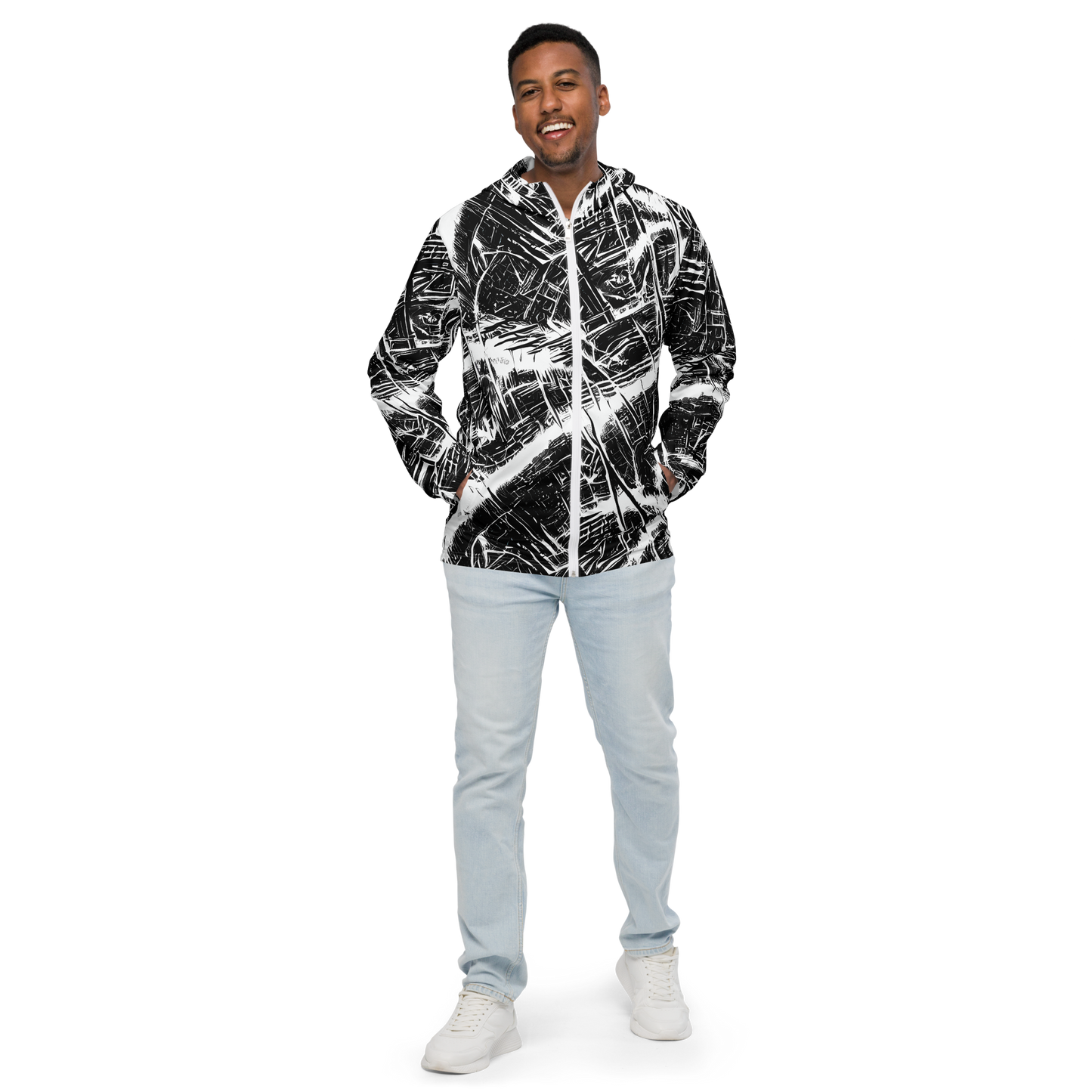 Men's Windbreaker - Ferriss Fractals