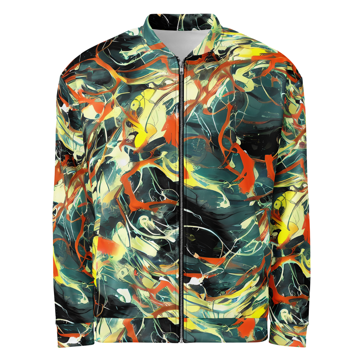 Bomber Jacket - Fluid Firestorm