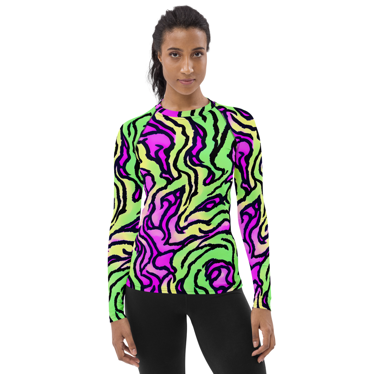 Women's Rash Guard - Mintchine Maze