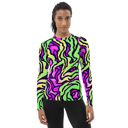 Women's Rash Guard - Mintchine Maze