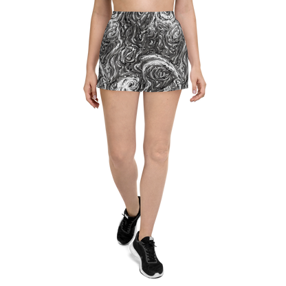 Women’s Athletic Shorts - Nebulous Night