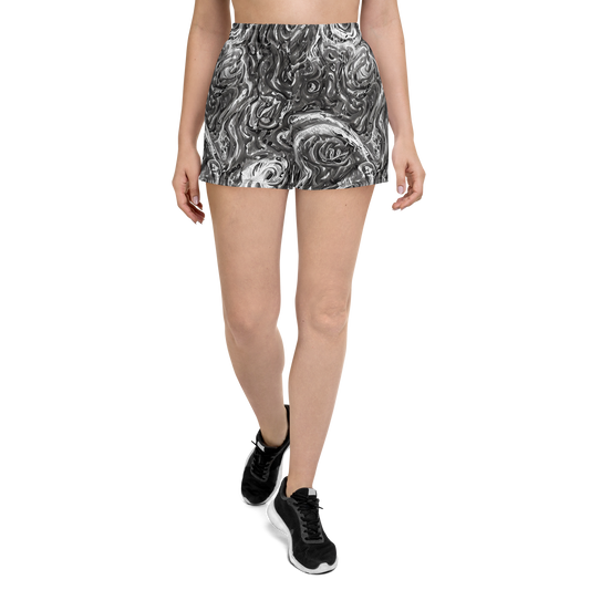 Women’s Athletic Shorts - Nebulous Night