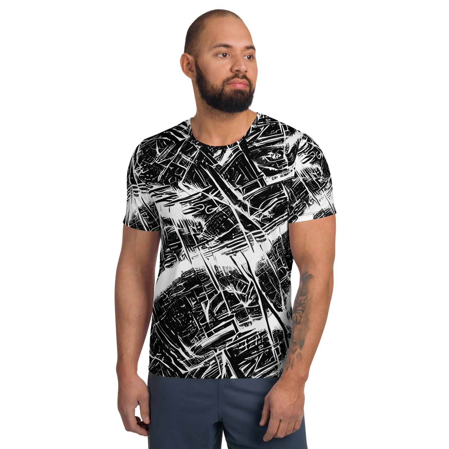 Men's Athletic T-Shirt - Ferriss Fractals