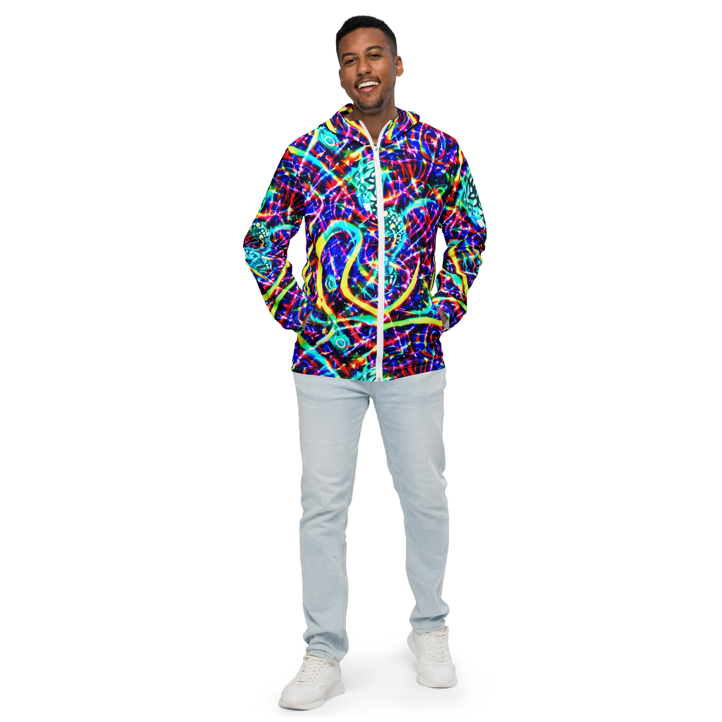 Men's Windbreaker - Fynesian Galaxy