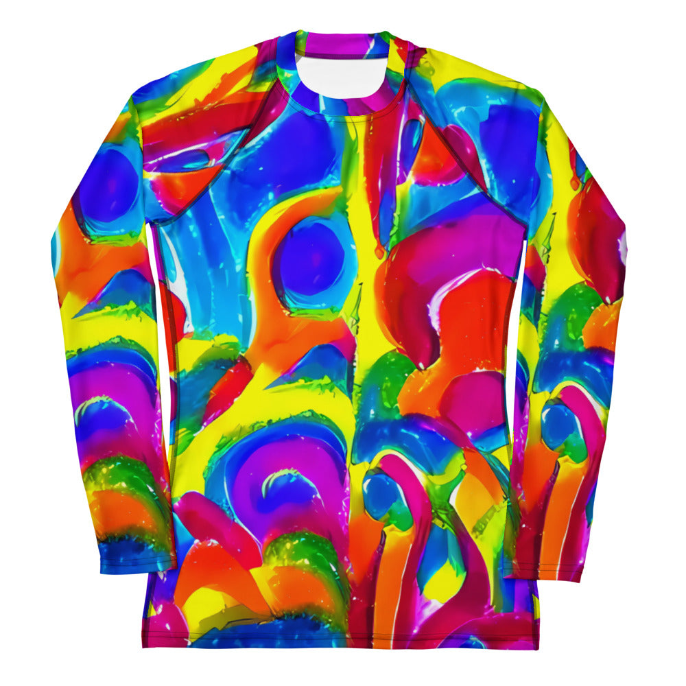 Women's Rash Guard - Psychedelic Splash