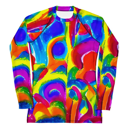 Women's Rash Guard - Psychedelic Splash
