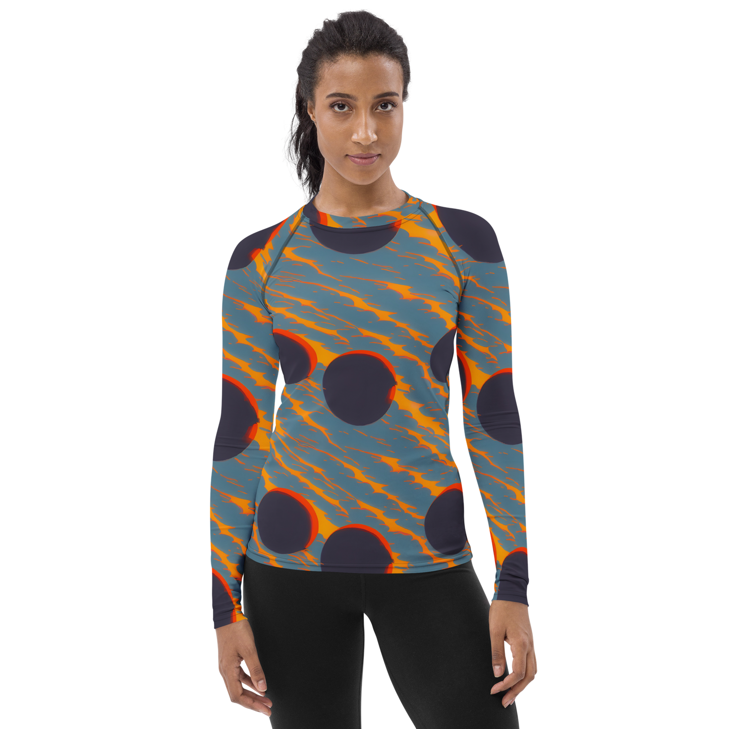 Women's Rash Guard - Flames of Gravity