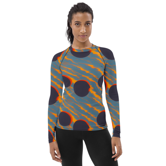 Women's Rash Guard - Flames of Gravity