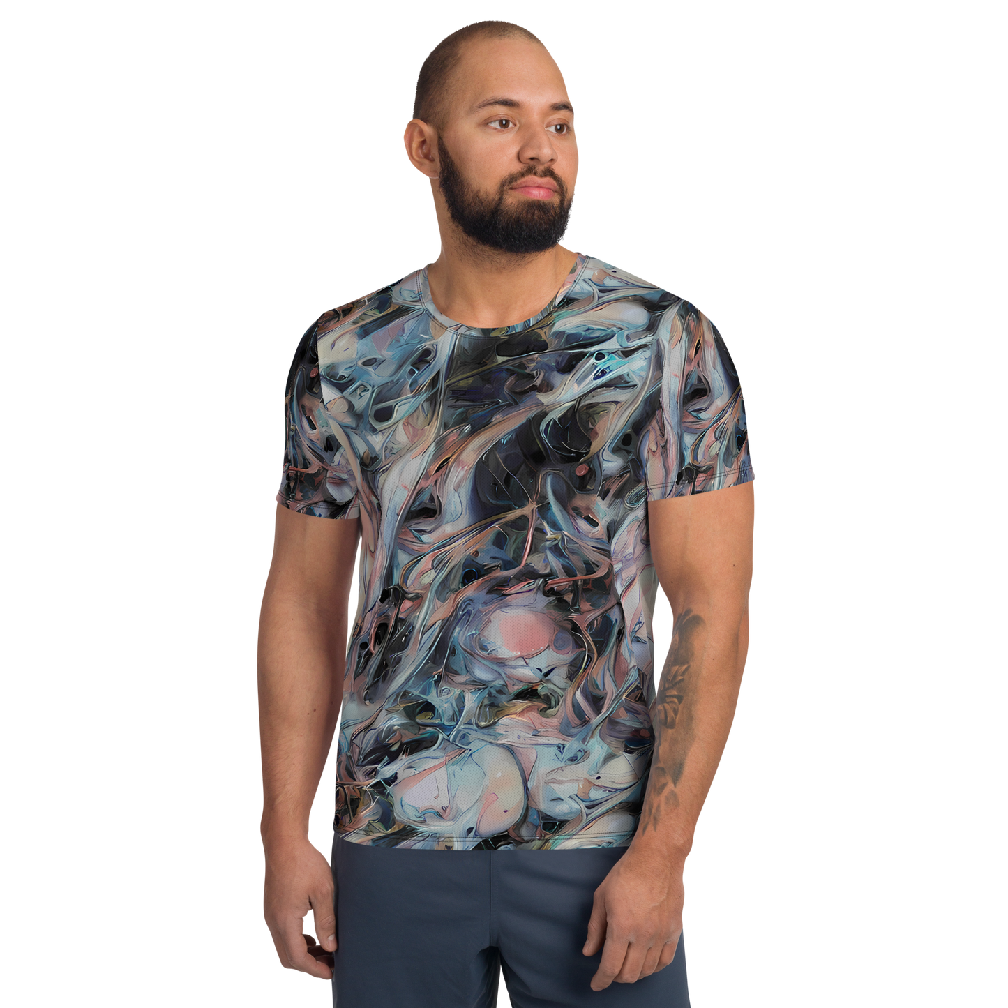 Men's Athletic T-Shirt - Daydream Cascade