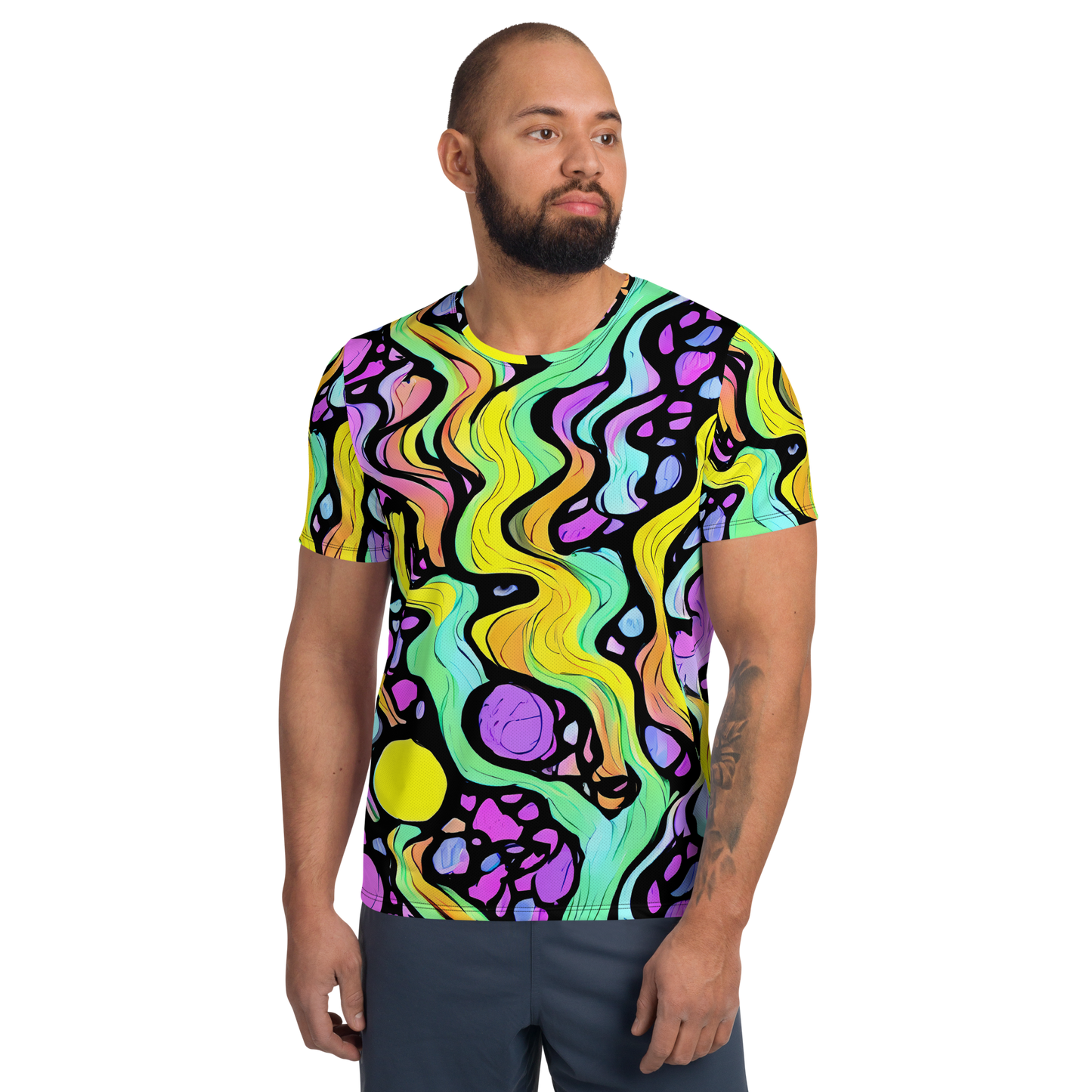 Men's Athletic T-Shirt - Sillman Swirl