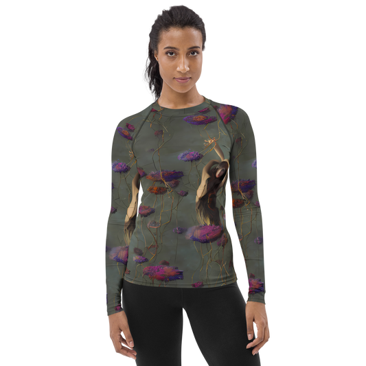 Women's Rash Guard - Ethereal Bloom