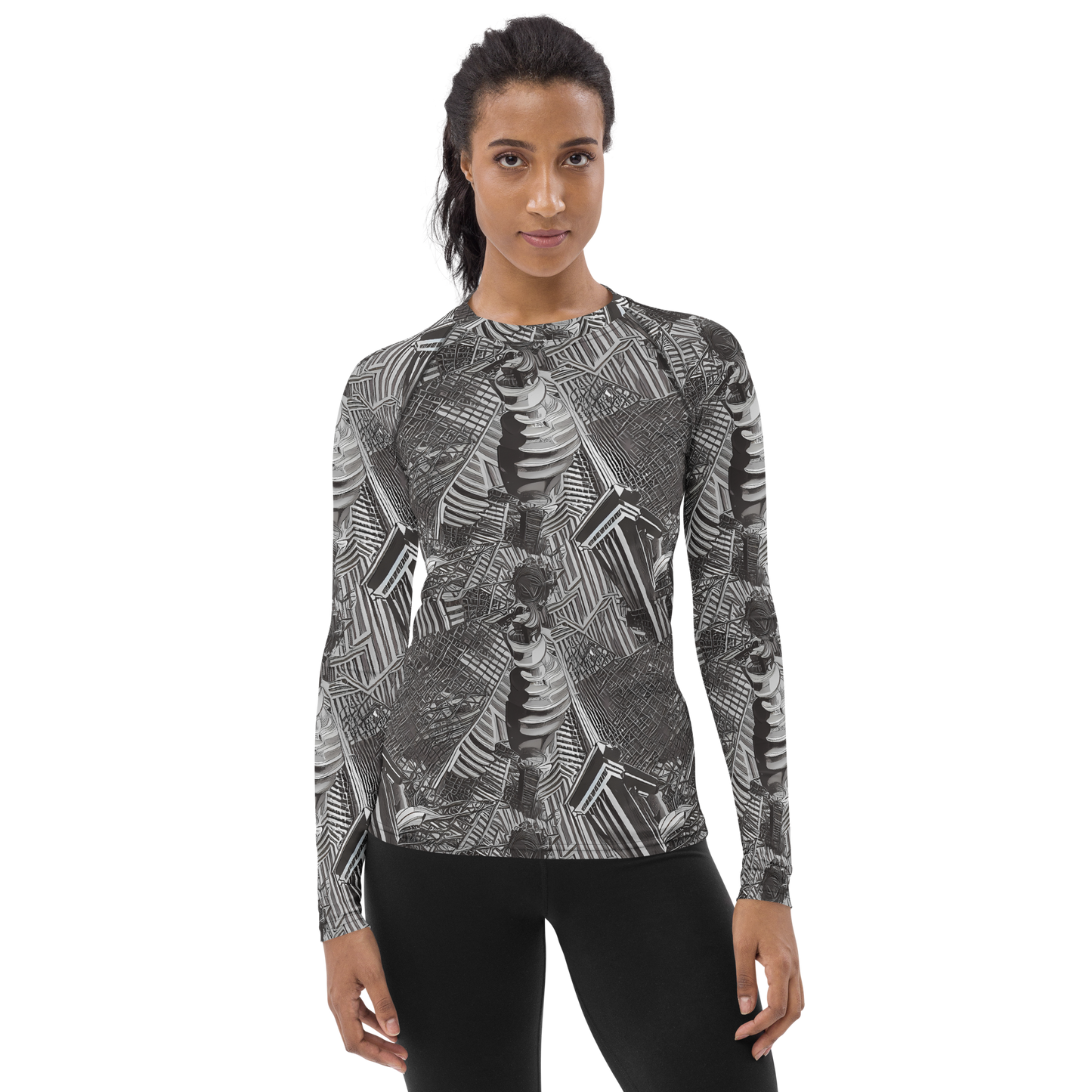 Women's Rash Guard - Piranesi's Web