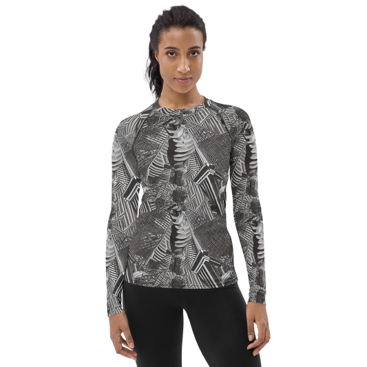 Women's Rash Guard - Piranesi's Web