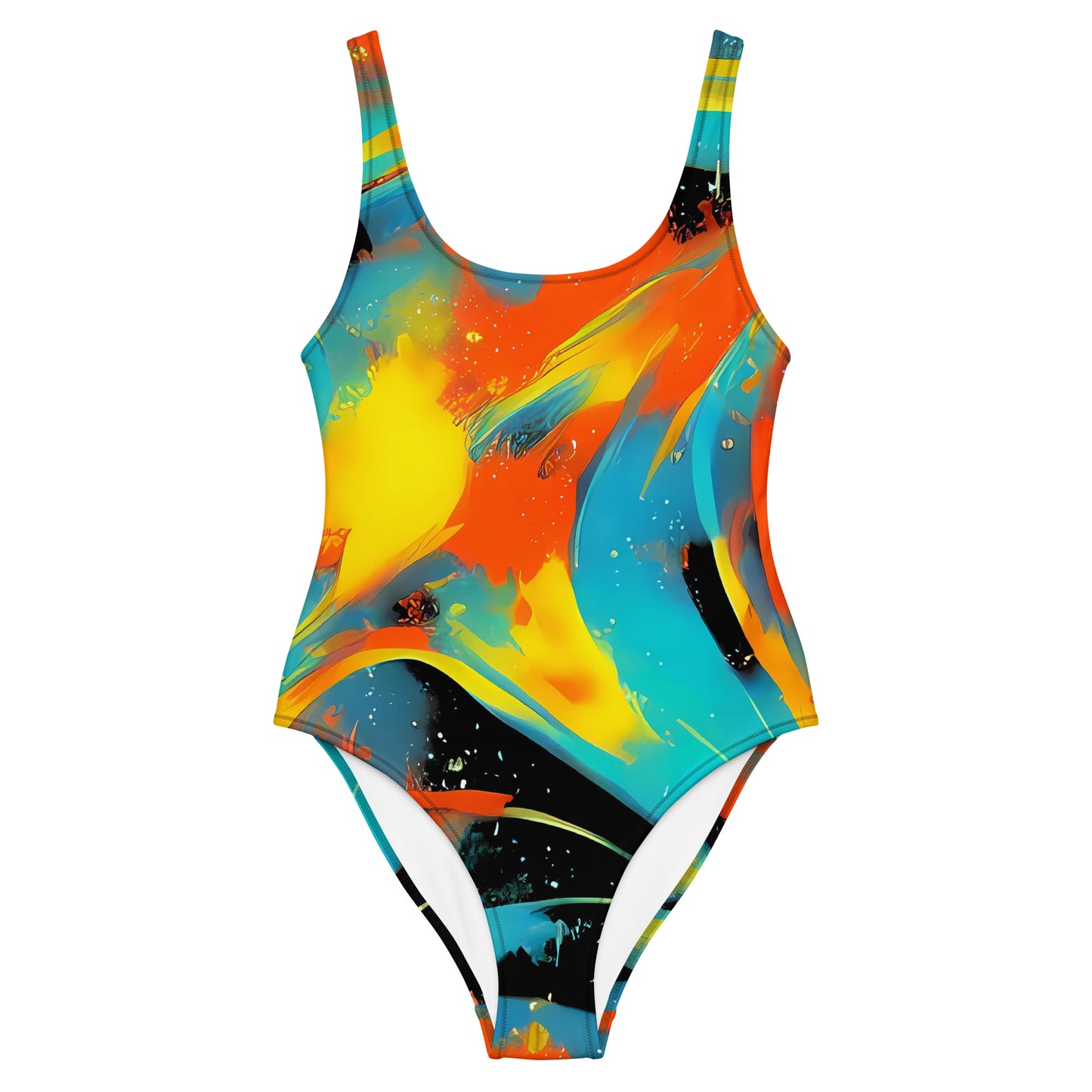 One-Piece Swimsuit - Solar Swoosh