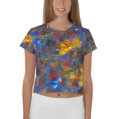 Women's Crop Tee - Abstract Conflux