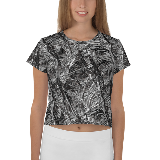 Women's Crop Tee - Gothic Whirlwind