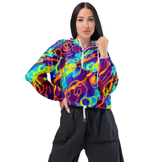 Women's Cropped Windbreaker - Endara Eclipse