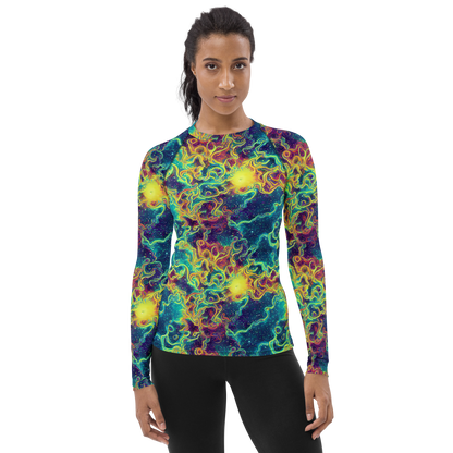 Women's Rash Guard - Echoed Pulses