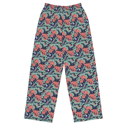 Wide-Leg Pants - Cosmic Coral