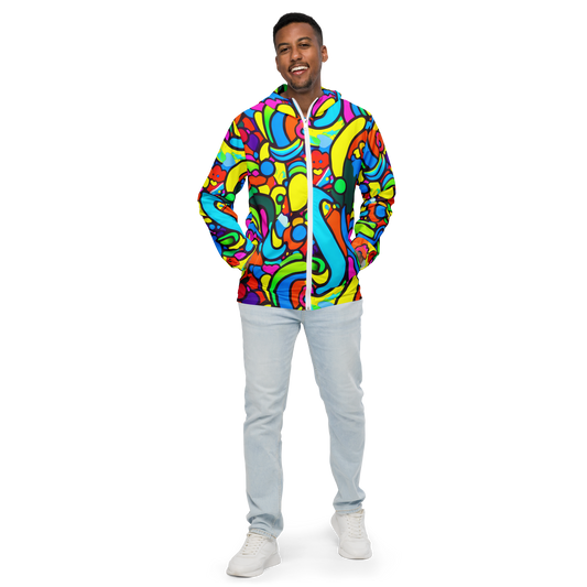 Men's Windbreaker - Chromadoodle Junction