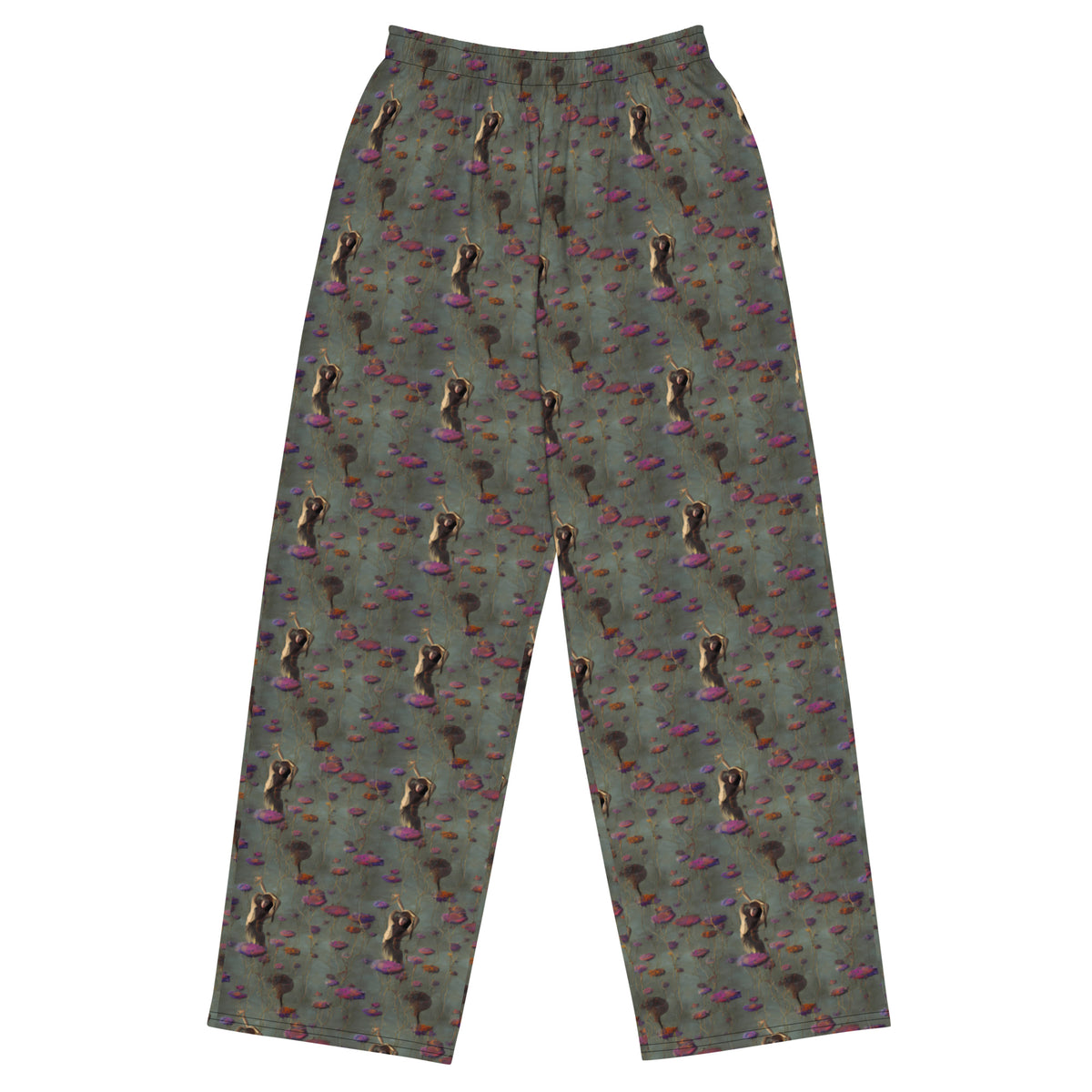 Wide-Leg Pants - Ethereal Bloom