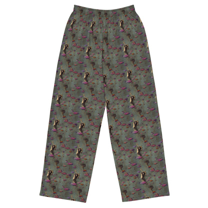 Wide-Leg Pants - Ethereal Bloom