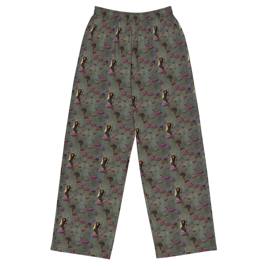 Wide-Leg Pants - Ethereal Bloom