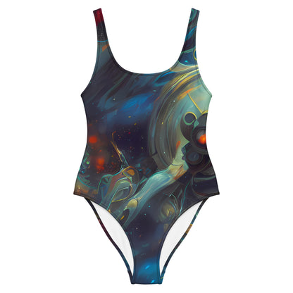 One-Piece Swimsuit - Spectral Vortex