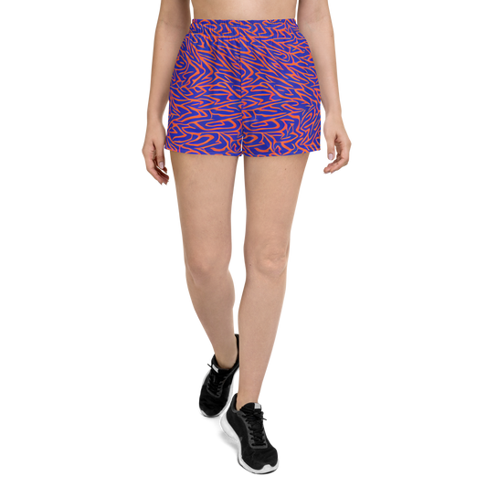 Women’s Athletic Shorts - Sapphire Swirl