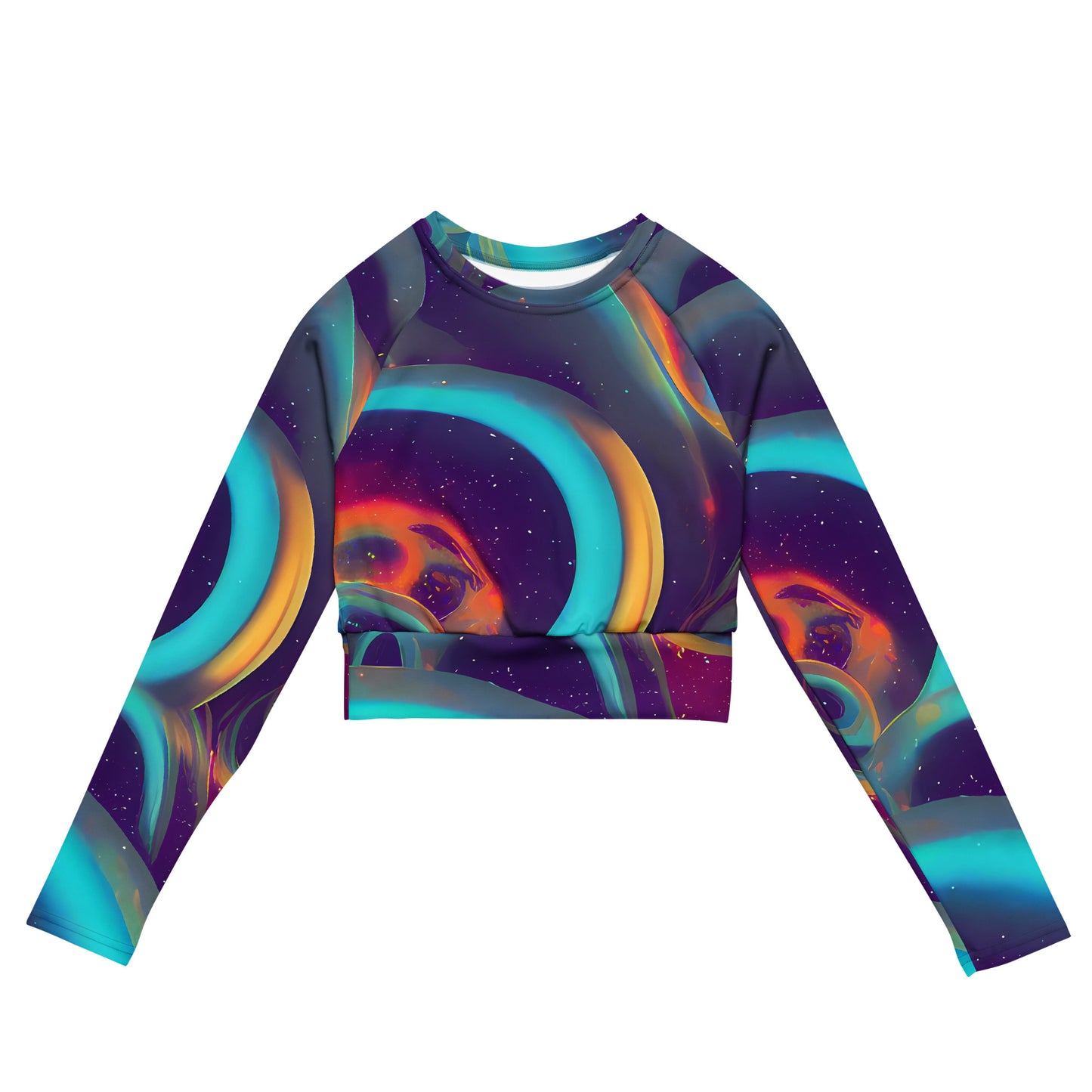 Long Sleeve Crop Top - Dreamscape Twine