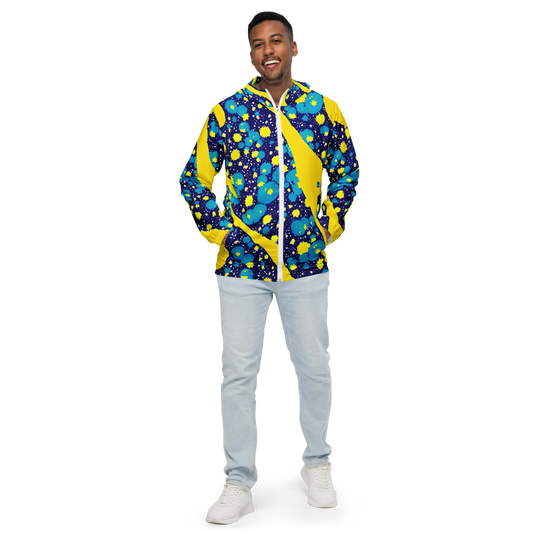 Men's Windbreaker - Starburst Splash