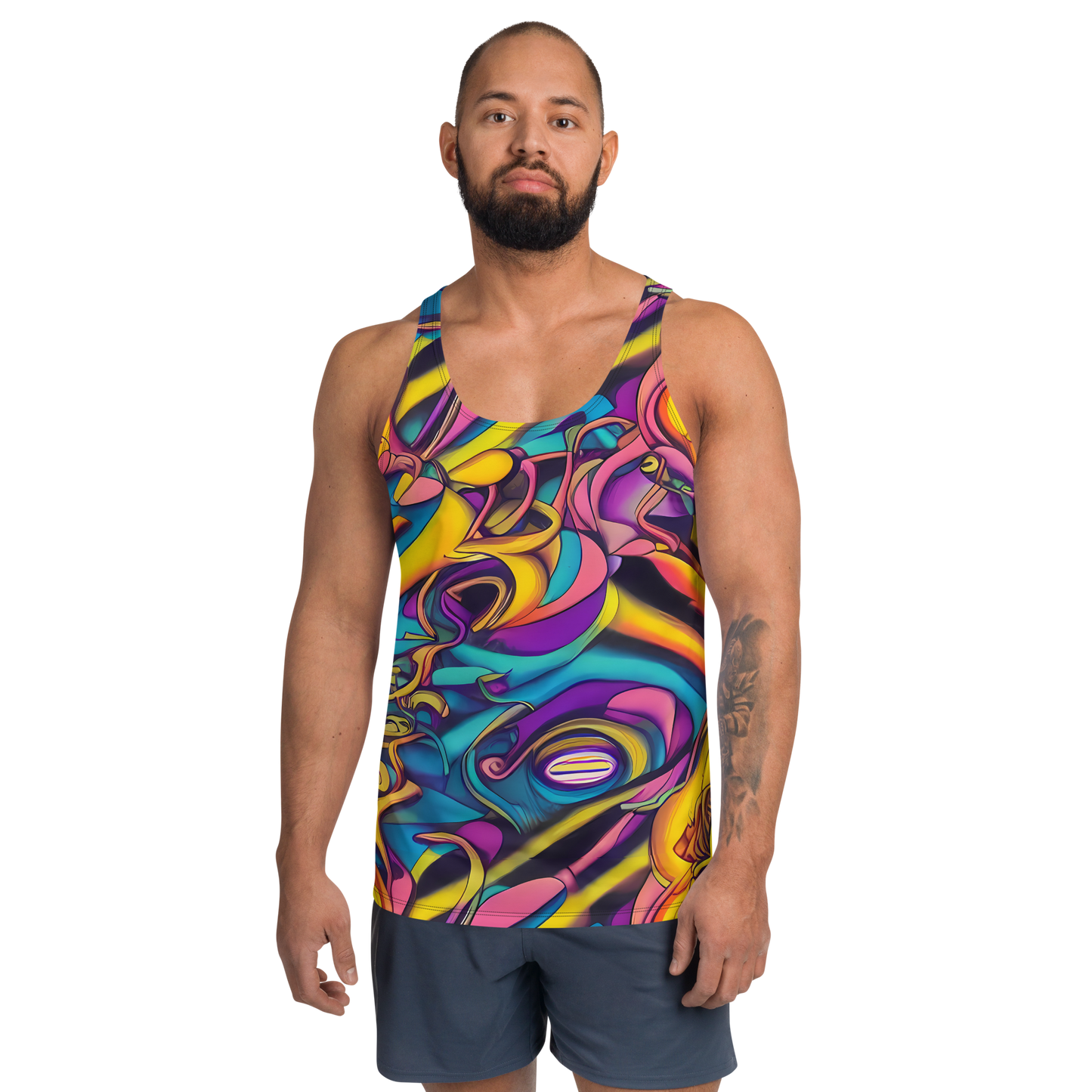 Men's Tank Top - Pre-Raphaelite Wave