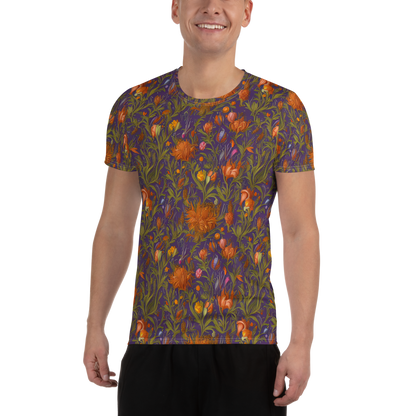 Men's Athletic T-Shirt - Botanical Nebula