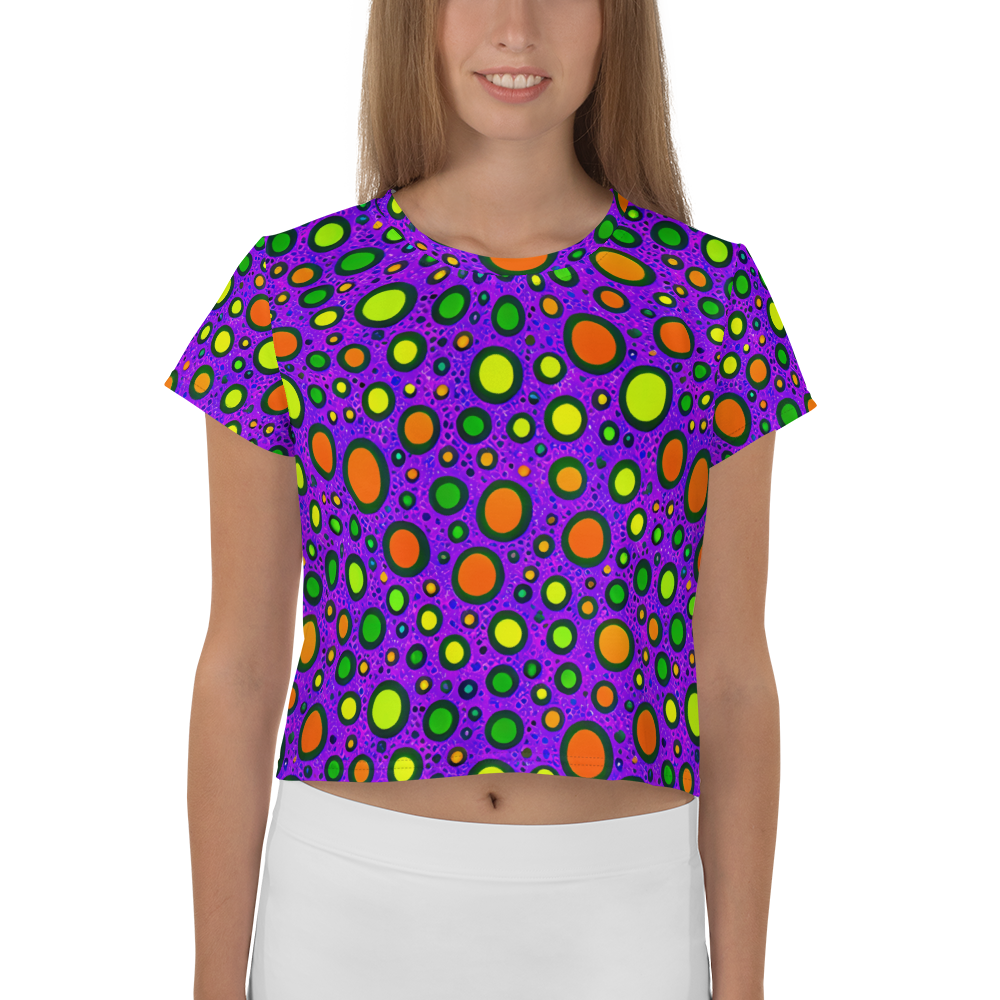 Women's Crop Tee - Luminous Bubbles