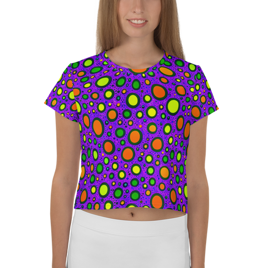 Women's Crop Tee - Luminous Bubbles