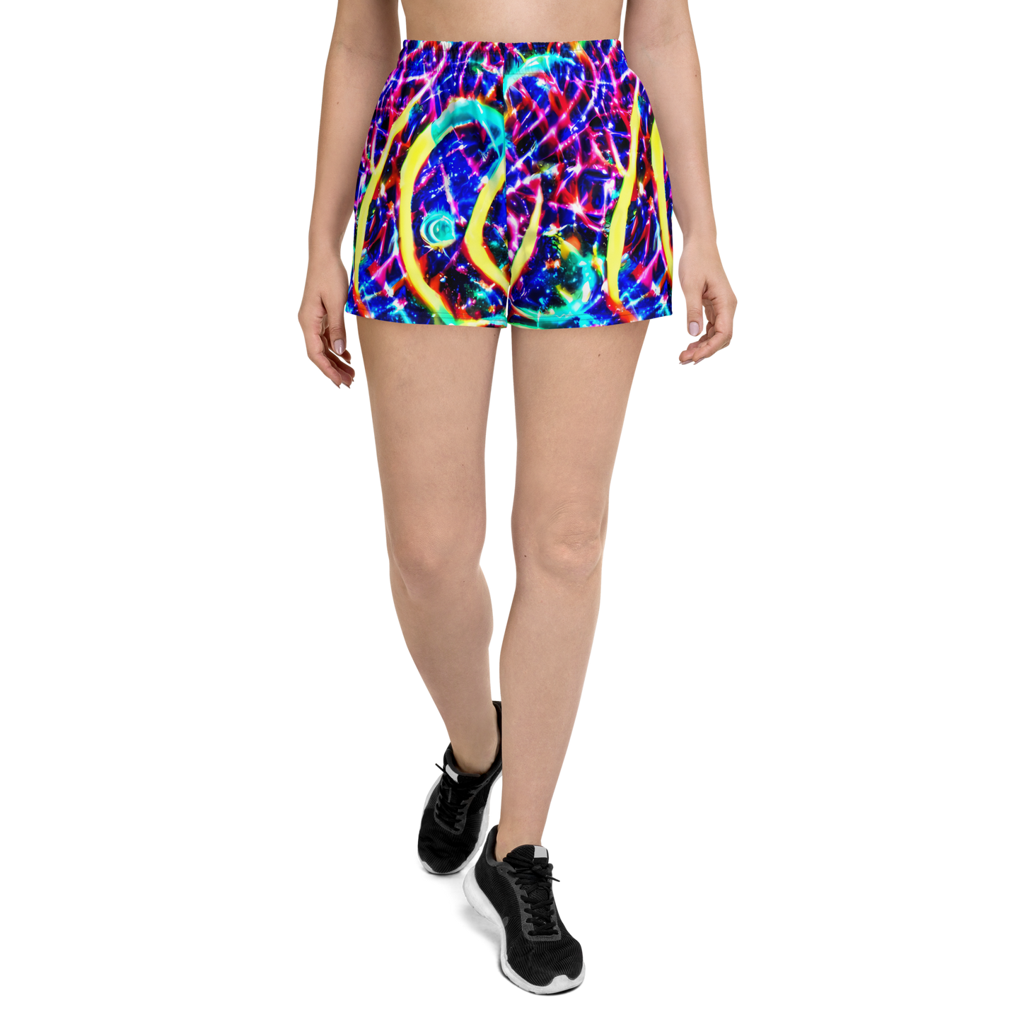 Women’s Athletic Shorts - Fynesian Galaxy