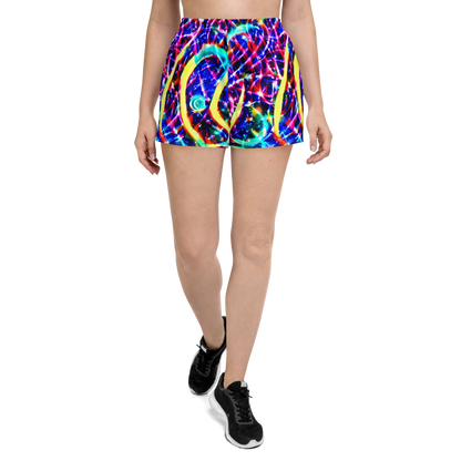 Women’s Athletic Shorts - Fynesian Galaxy