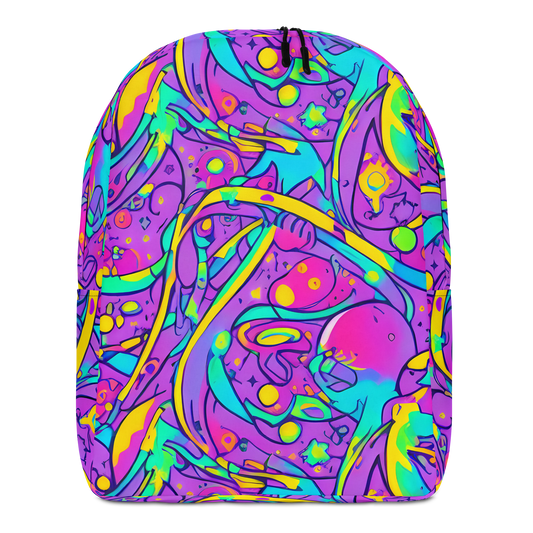 Minimalist Backpack - Neon Galaxy Whirl