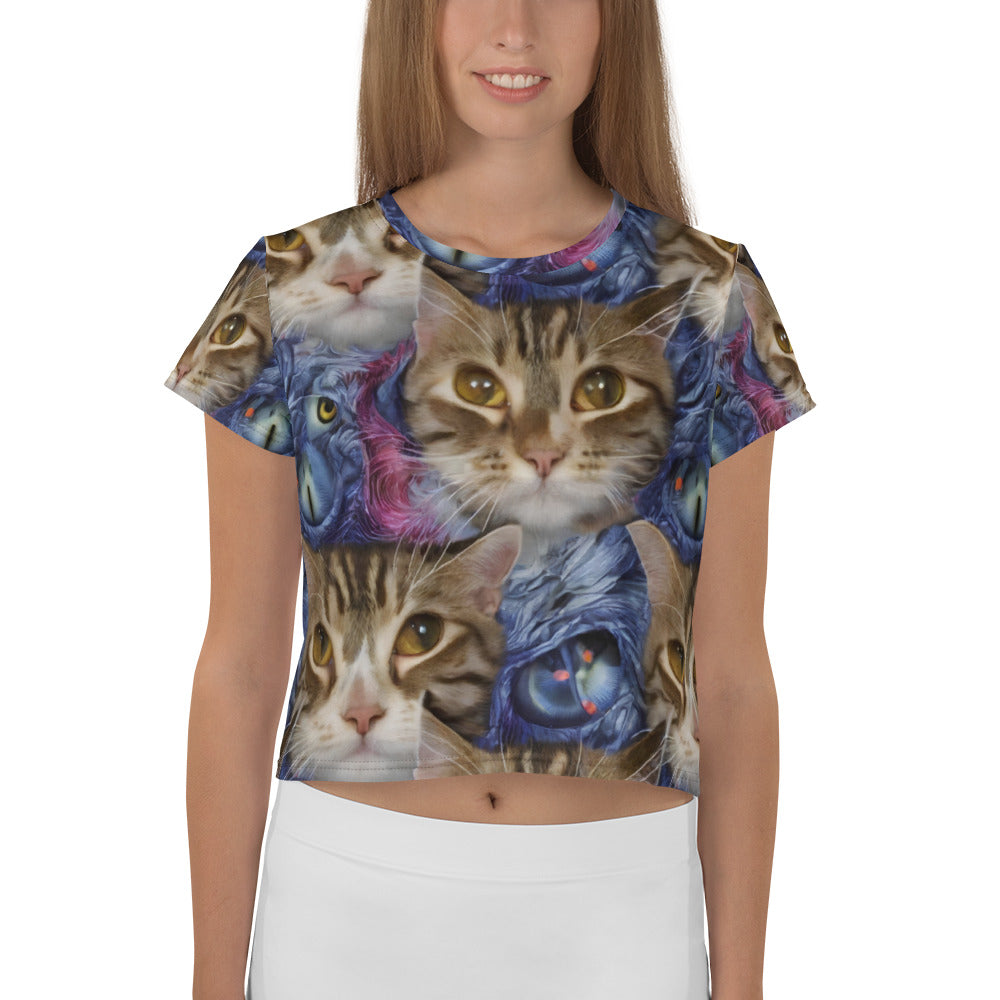 Crop Tee - Feline Fantasy