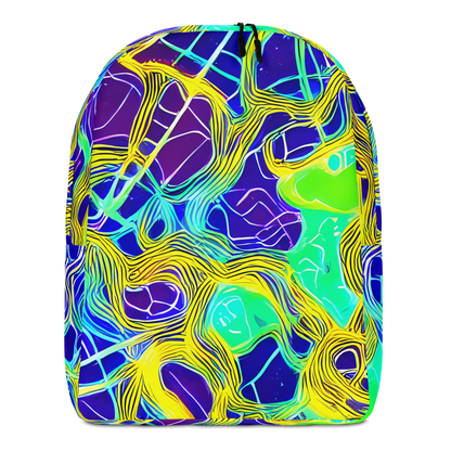 Minimalist Backpack - Neon Jungle Rhapsody