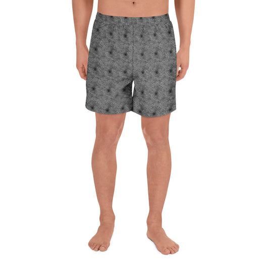 Athletic Long Shorts - Black And White Rhapsody