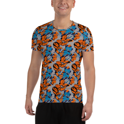 Men's Athletic T-Shirt - Flutter Wave