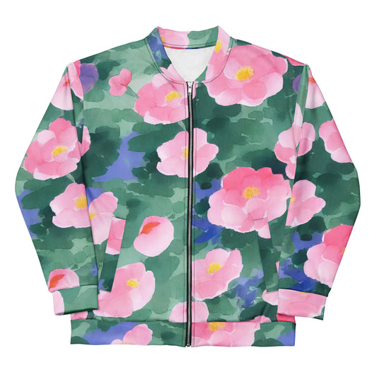 Bomber Jacket - Pink Blossom Serenade