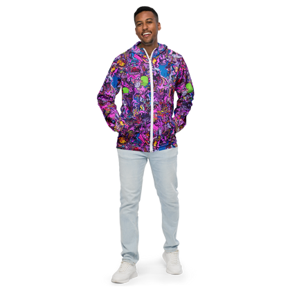 Men's Windbreaker - Chromatic Frenzy