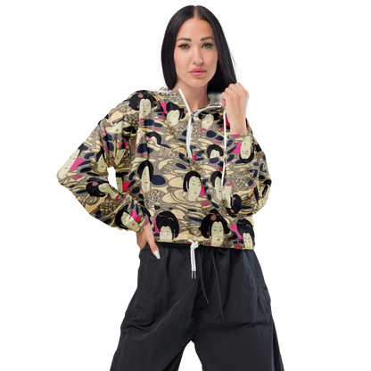 Women's Cropped Windbreaker - Timeless Reverie