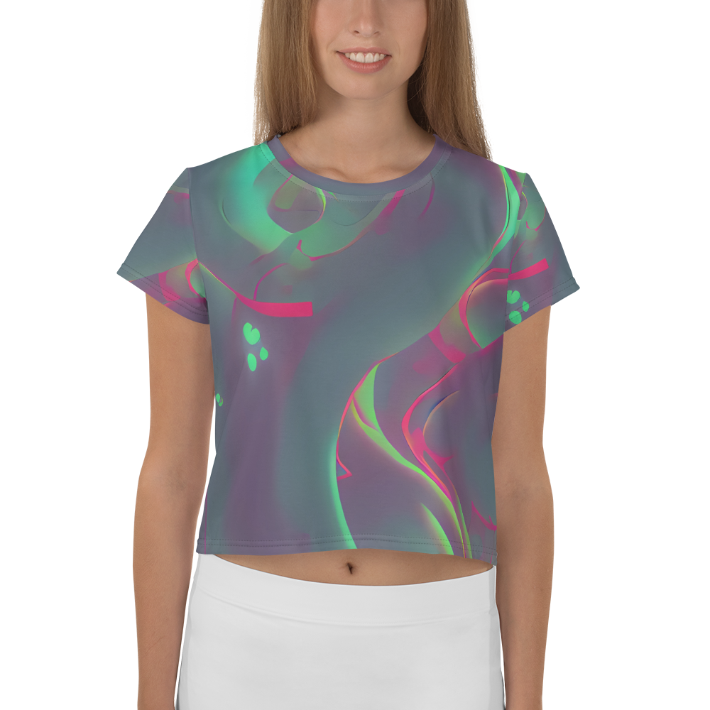 Women's Crop Tee - Neon Whisper